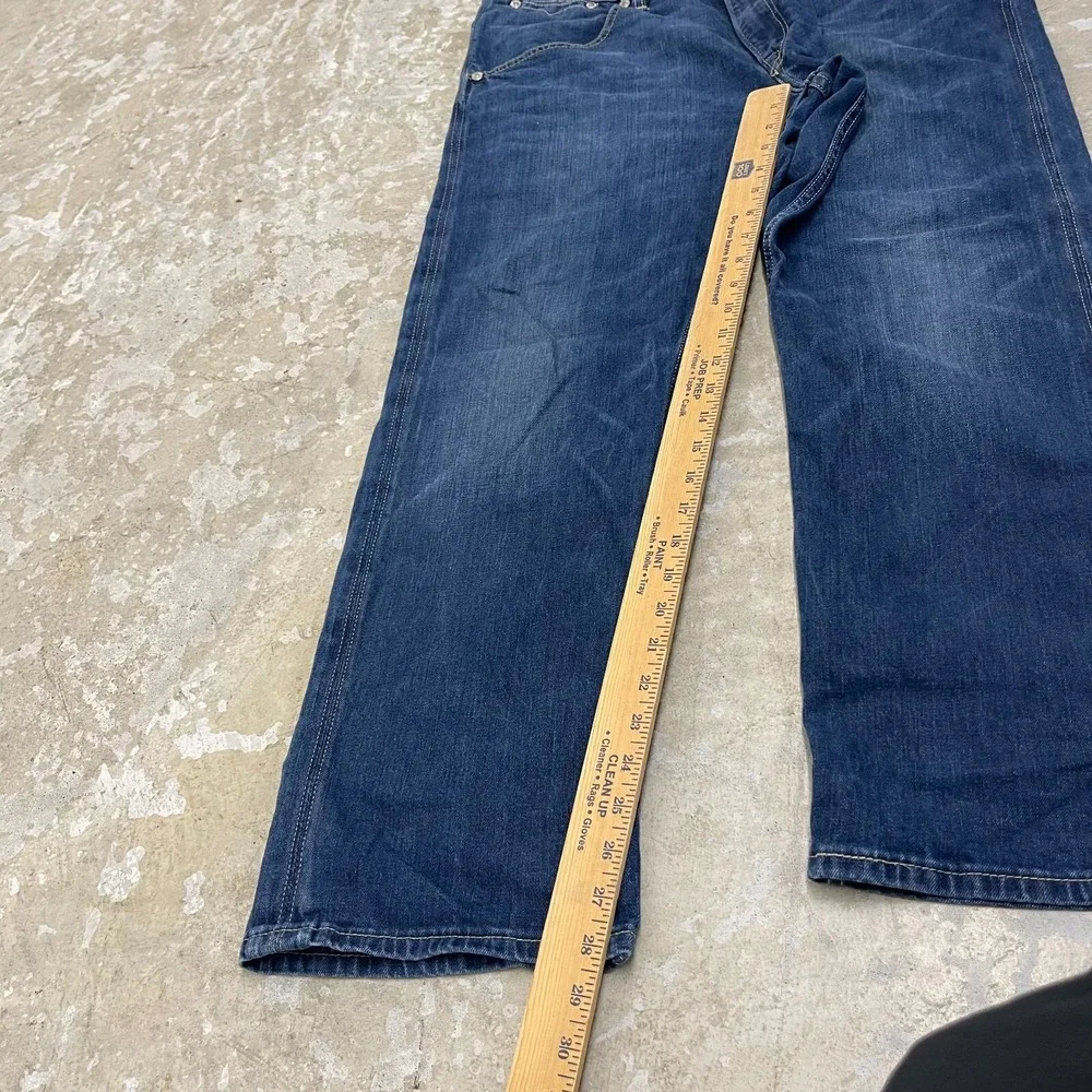 Levis Jeans Mens 38x28 Blue Pants 514 Slim Straight Work Dark Denim Tag‎ 38x30